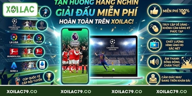 Các giải bóng được web phát sóng free